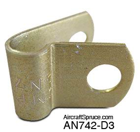Clamps, Plain AN742-D12 Alum